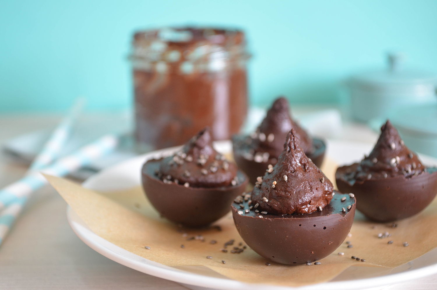 Dans la cuisine de Gin: Pâte à tartiner protéinée au chocolat et pois-chiche